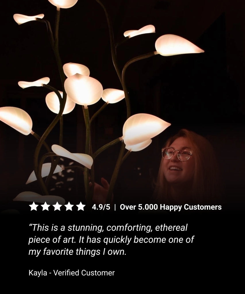 Fluora Immersive Smart light customer review: "This is a stunning, comforting, ethereal piece of art. It has quickly become one of my favorite things I own"