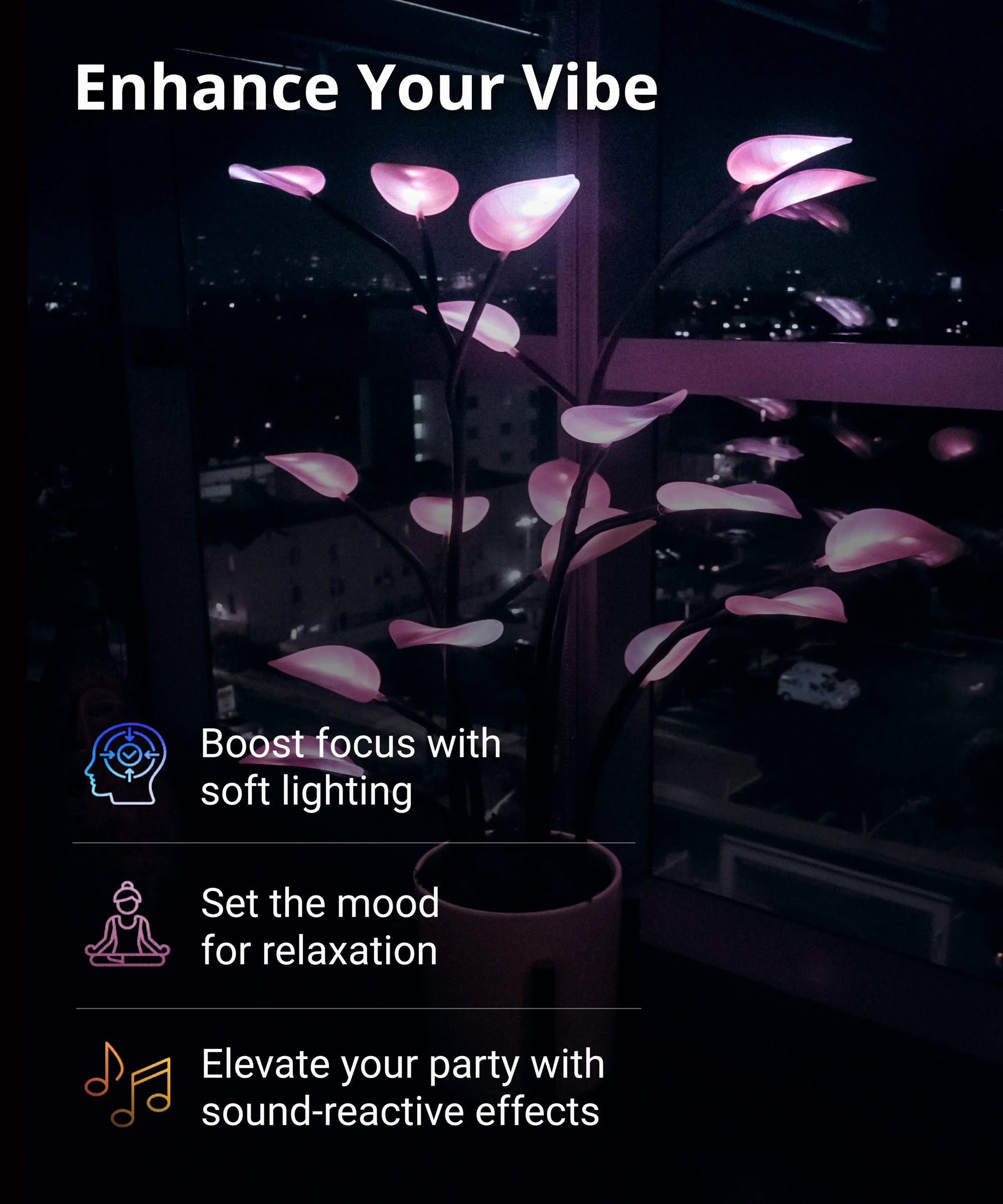 Showing off the benefits of Fluora products. Enjoy improved focus, set the mood for relaxation, and music reactive lighting all with Fluora lights.
