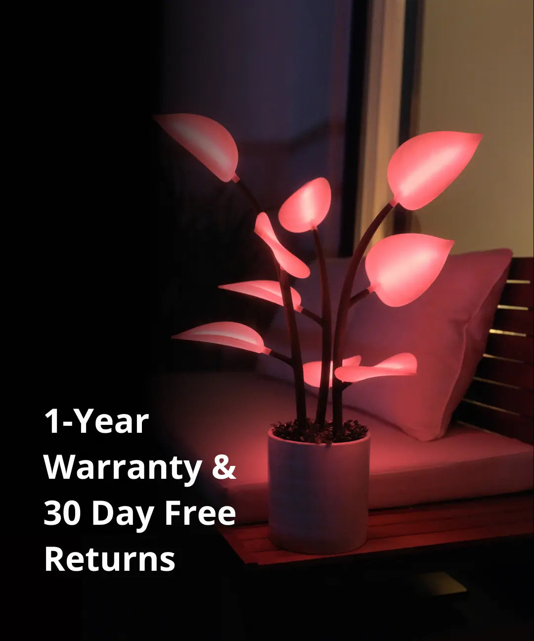 All Fluora products have a 1 year warranty, and 30 day free returns.