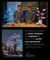 Fluora is an experience crafted by artists, designers of the world's most spectacular art installations, like this massive LED tree