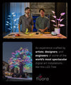 Fluora is an experience crafted by artists, designers of the world's most spectacular art installations, like this massive LED tree
